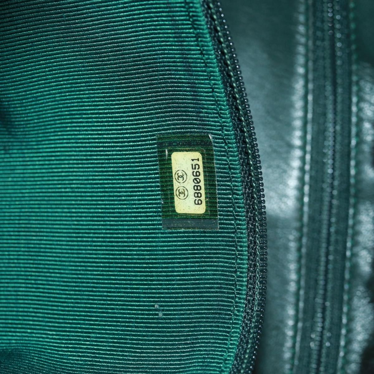 Chanel Chain Tote Lapin Fur Green Fur Tote Bag Bag