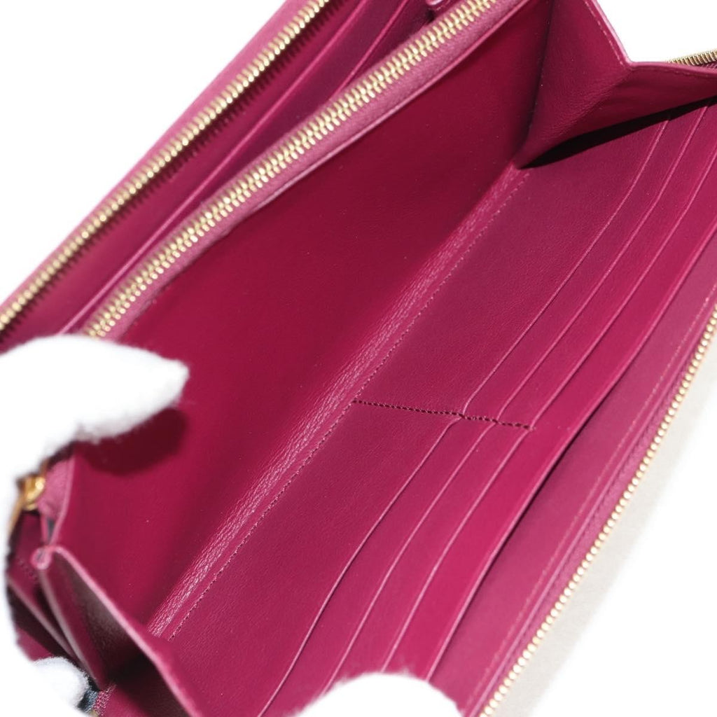 Celine Multifunction Flap Wallet Leather Burgundy Leather Wallets Accessory