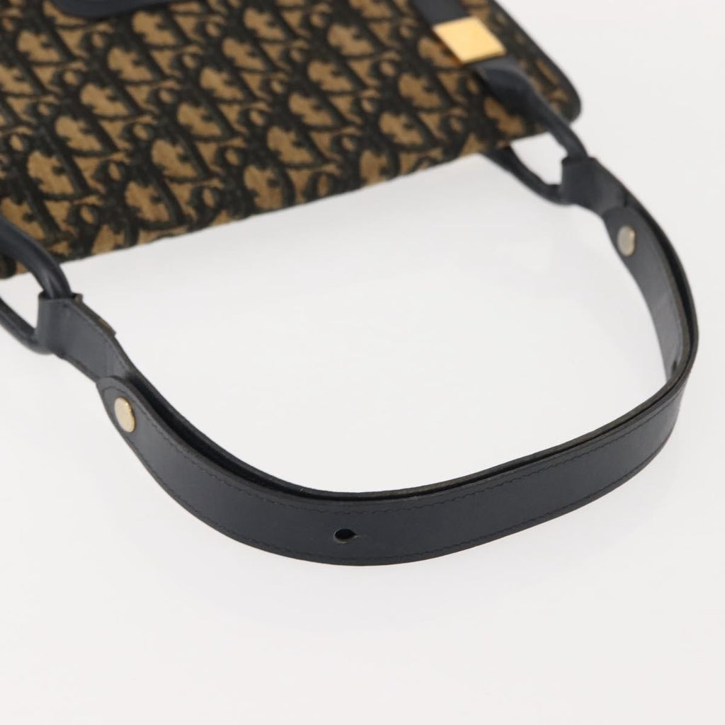 Christian Dior Vintage Trotter Shoulder Bag Canvas Navy Canvas Shoulder Bag Bag (Pre-Owned)