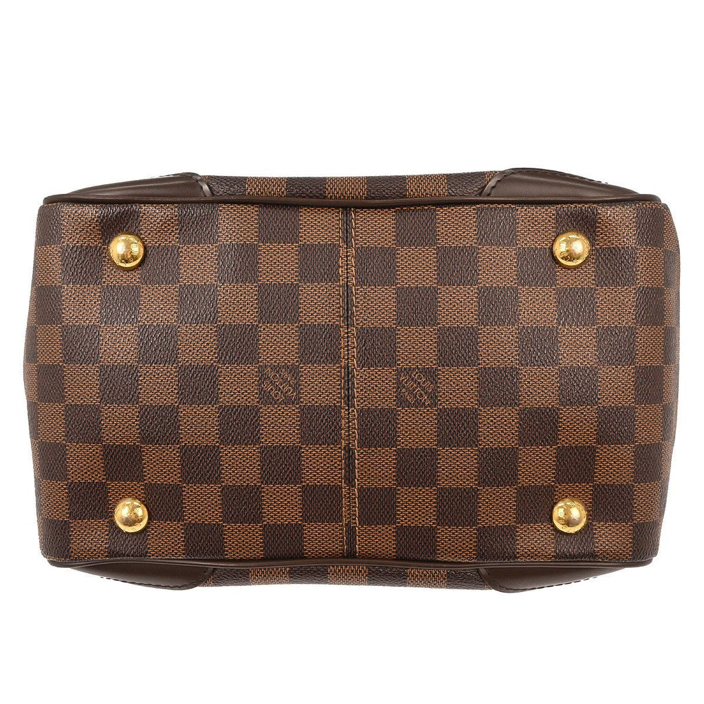 Louis Vuitton Verona Handbag Damier Brown Canvas Handbag