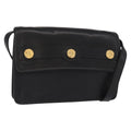 Celine Vintage Shoulder Bag Leather Black Leather Shoulder Bag Bag