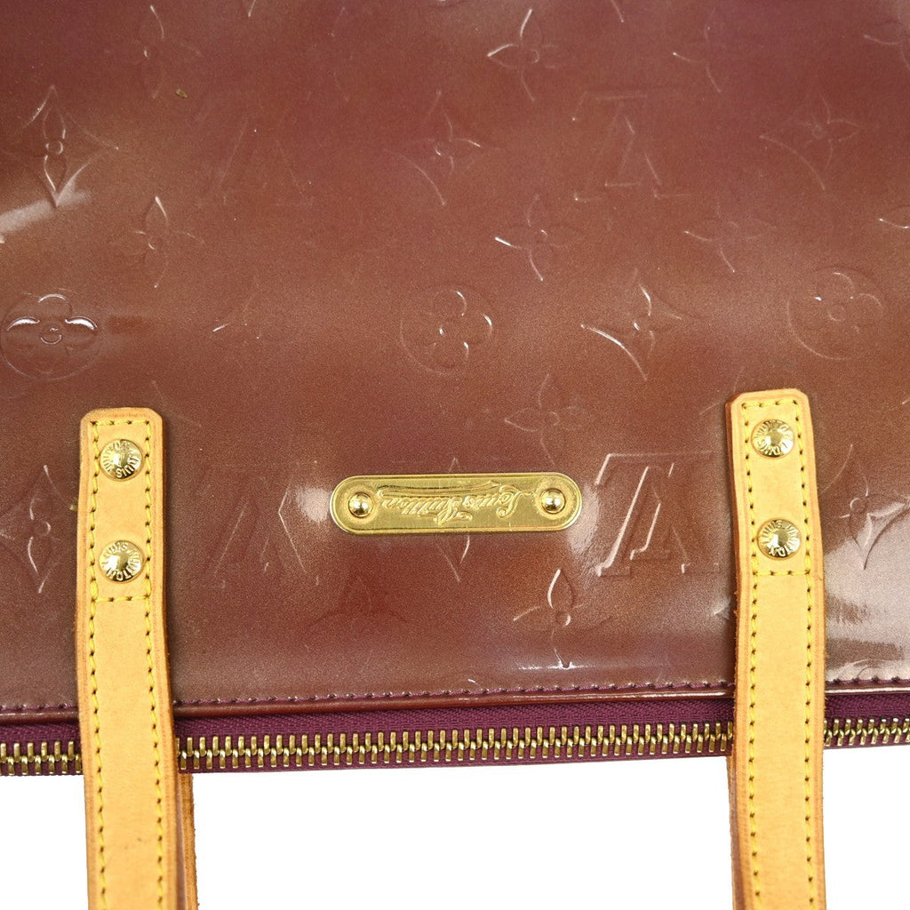 Louis Vuitton Bellevue Handbag Monogram Vernis Purple Patent_Leather Handbag