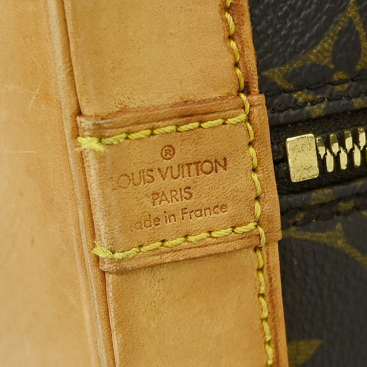 Louis Vuitton Alma Handbag Monogram Canvas Brown Canvas Handbag