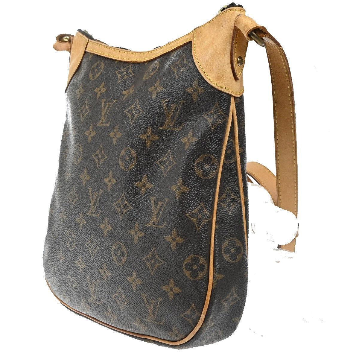 Louis Vuitton Odeon Handbag Monogram Canvas Brown Canvas Shoulder Bag
