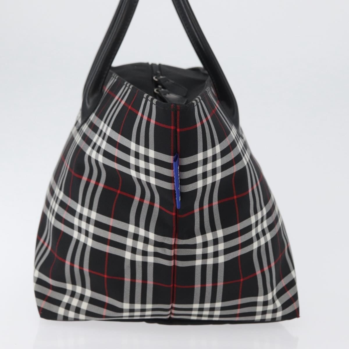 Burberry Nova Check Handbag Nylon Black Nylon Handbag