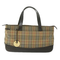 Burberry Nova Check Handbag Nova Check Canvas And Leather Beige Canvas Handbag