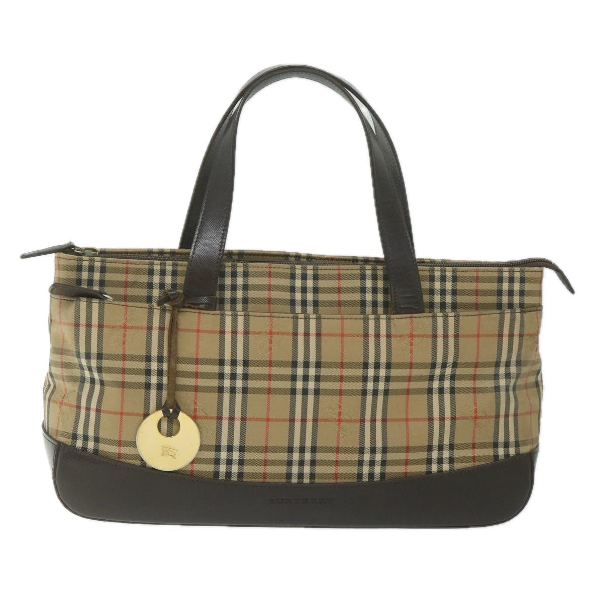 Burberry Nova Check Handbag Nova Check Canvas And Leather Beige Canvas Handbag