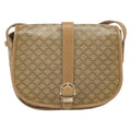 Celine Vintage Macadam Shoulder Bag Canvas Beige Canvas Shoulder Bag Bag