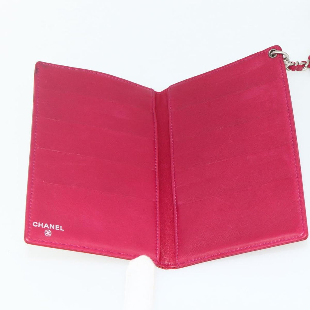 Chanel Vintage Cc Bifold Card Holder Patent Leather Red Patent_Leather Card Holders Accessory