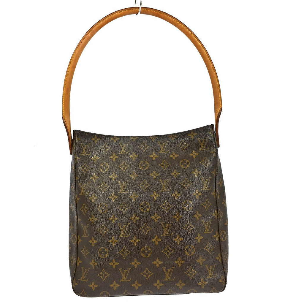 Louis Vuitton Monogram Looping Handbag Monogram Canvas Brown Canvas Shoulder Bag
