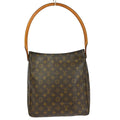 Louis Vuitton Monogram Looping Handbag Monogram Canvas Brown Canvas Shoulder Bag