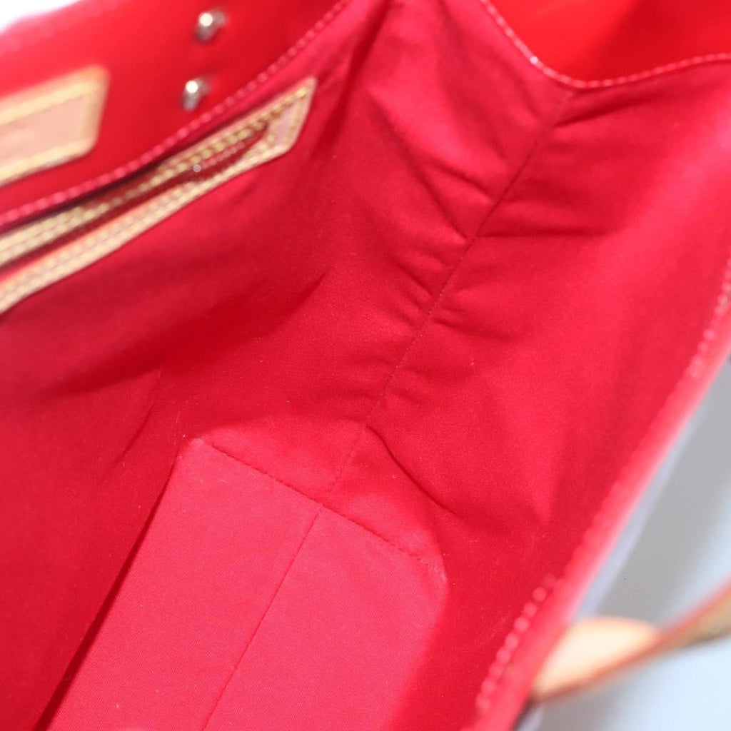 Louis Vuitton Reade Handbag Monogram Vernis Red Patent_Leather Handbag