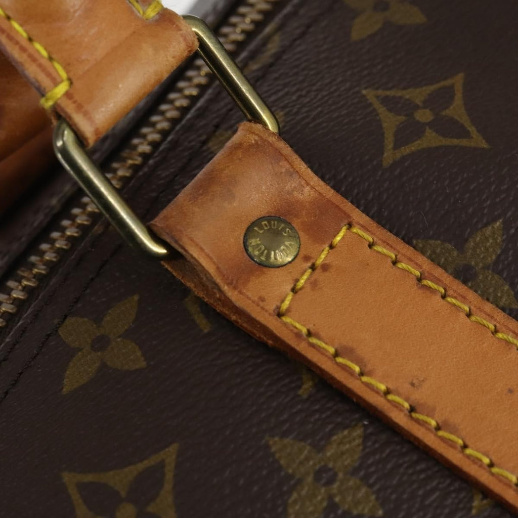Louis Vuitton Keepall Bandouliere Bag Monogram Canvas Brown Canvas Travel Bag