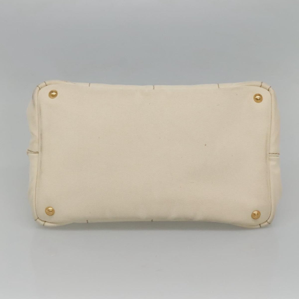 Prada Canapa Tote Canvas White Canvas Tote Bag Bag