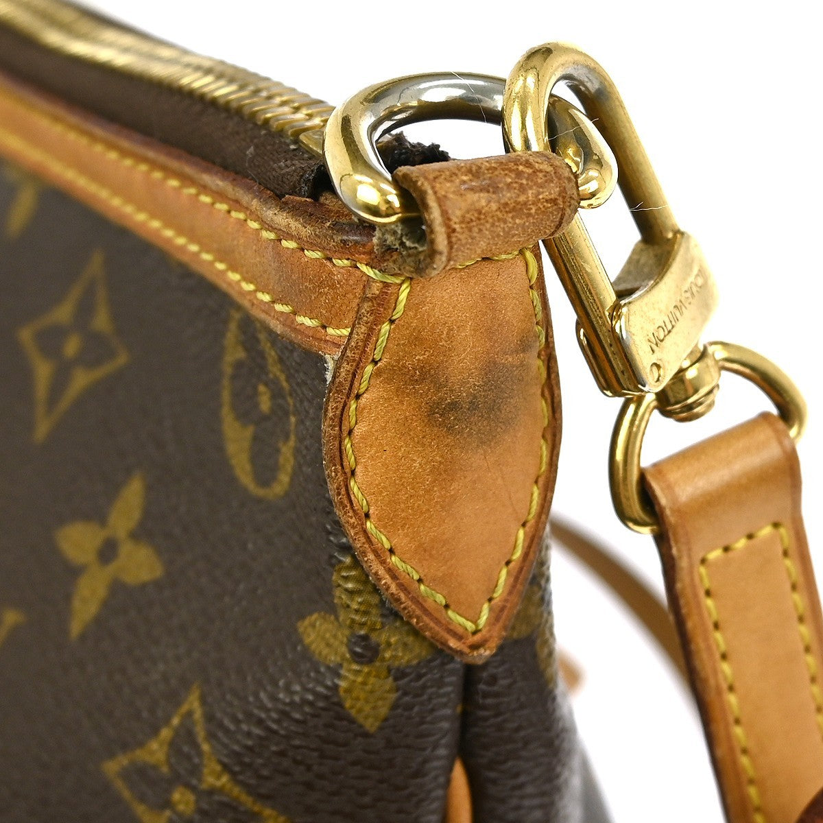 Louis Vuitton Palermo Handbag Monogram Canvas Brown Canvas Tote Bag