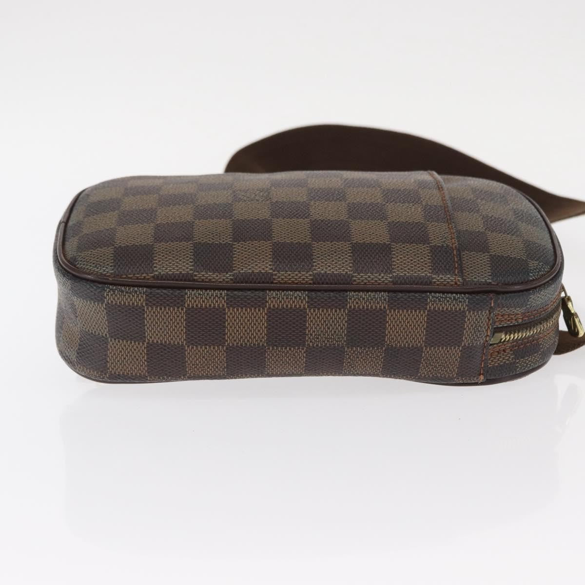 Louis Vuitton Pochette Gange Damier Brown Canvas Clutche & Pouche Bag