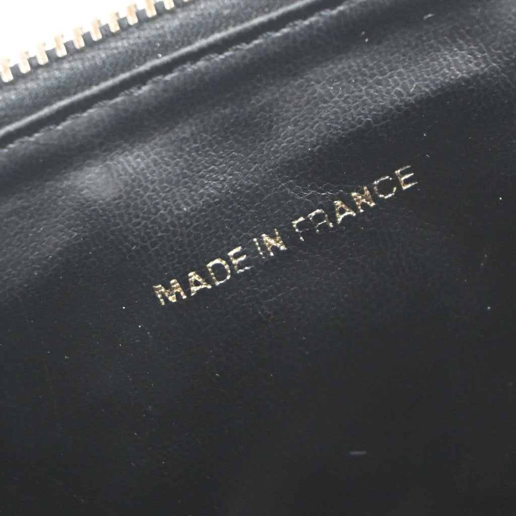 Chanel Vintage Timeless Cosmetic Case Caviar Black Leather Handbag