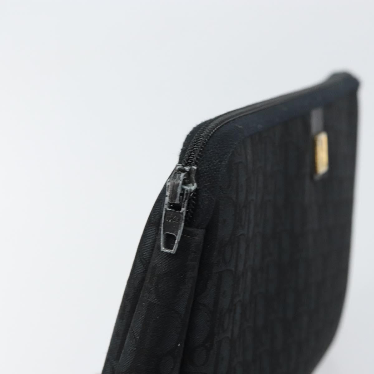 Christian Dior Trotter Pouch Canvas Black Canvas Clutche & Pouche Bag (Pre-Owned)