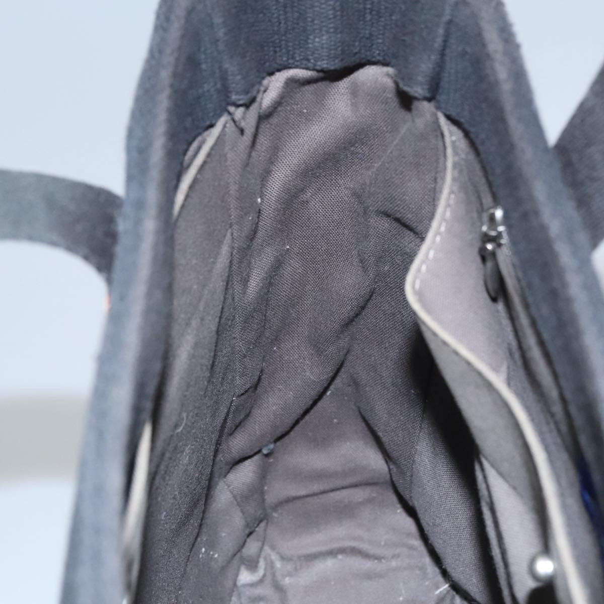 Burberry Blue Label Tote Bag Canvas Black Canvas Tote Bag