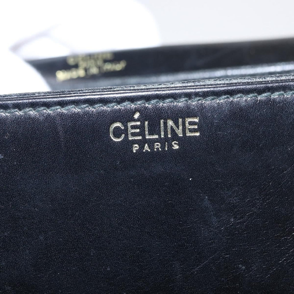 Celine Horse Carriage Shoulder Bag Leather Black Leather Shoulder Bag Bag