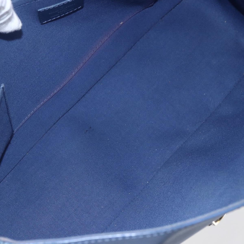 Louis Vuitton Segur Handbag Epi Leather Blue Leather Handbag
