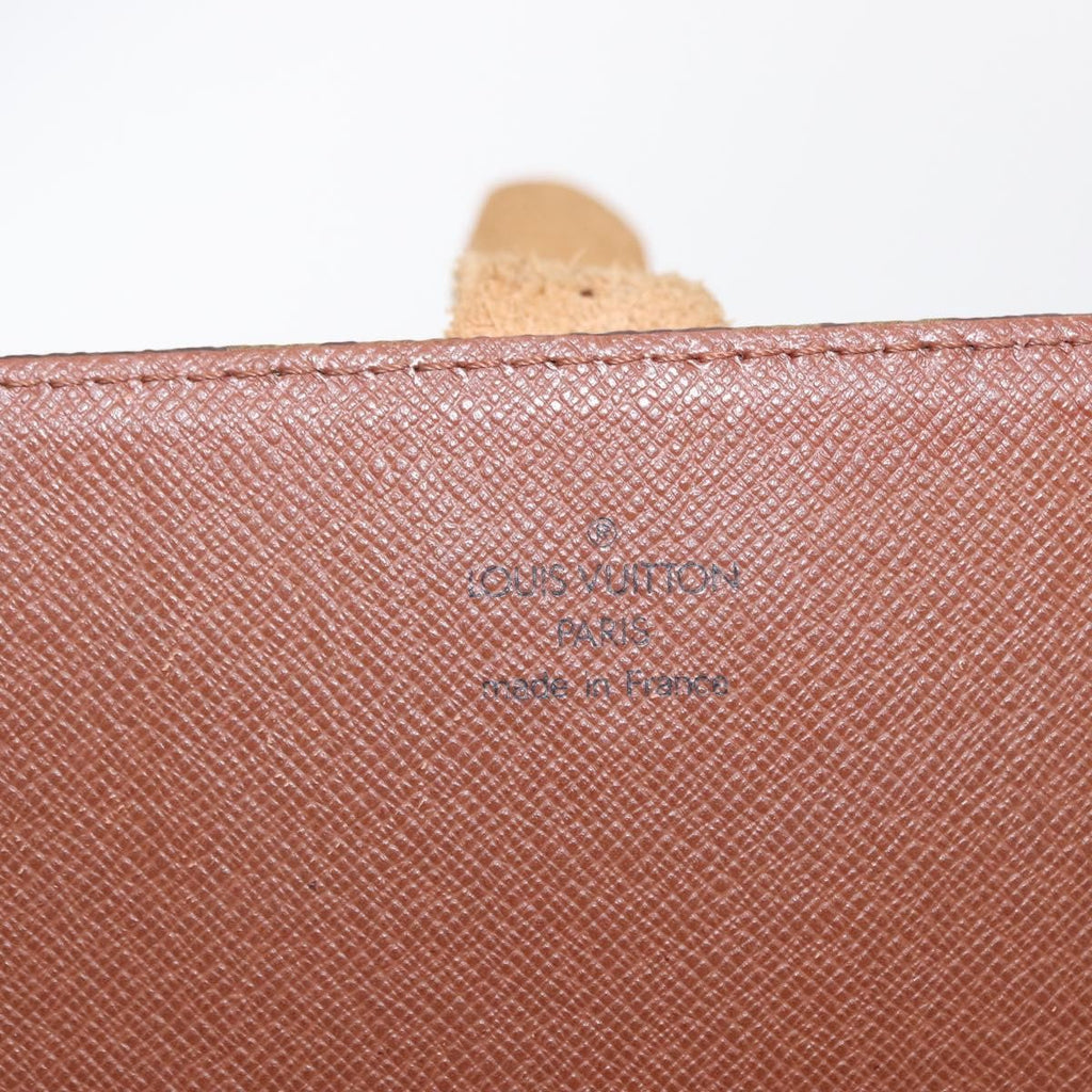 Louis Vuitton Cartouchiere Handbag Monogram Canvas Brown Canvas Shoulder Bag