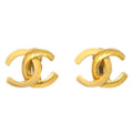Chanel Cc Clip-On Earrings Metal Gold Gold_Plated Earrings Jewelry