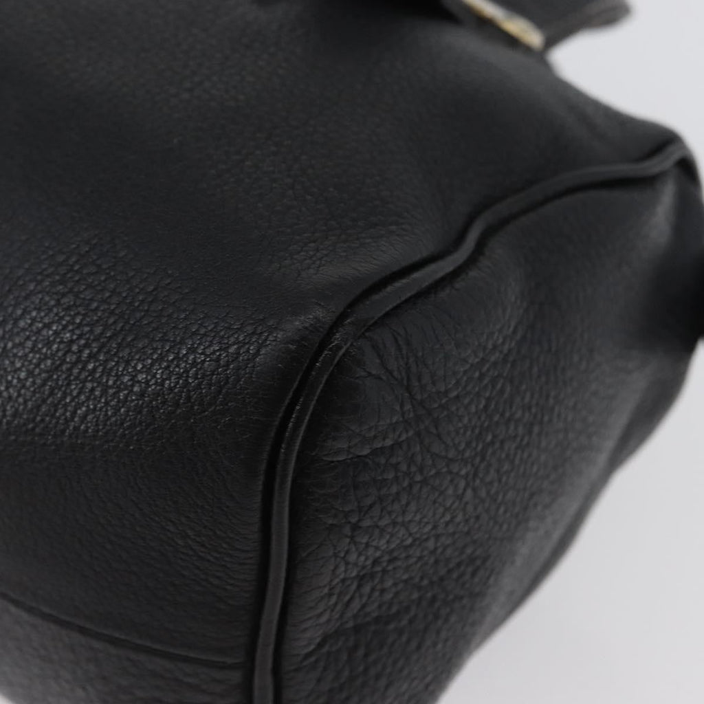 Burberry Vintage Handbag Leather Black Leather Handbag