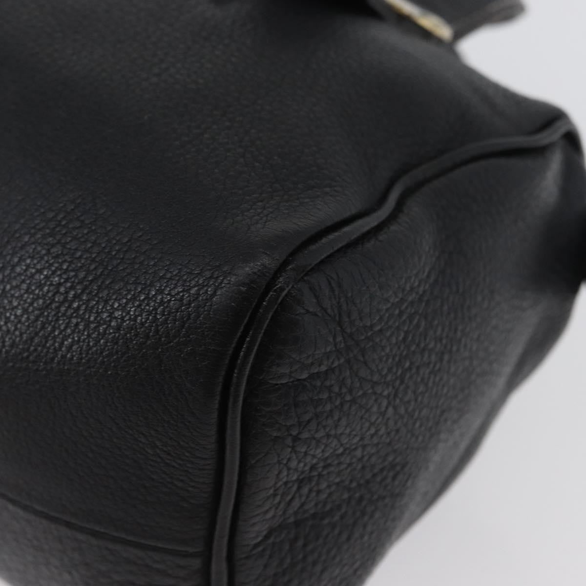 Burberry Vintage Handbag Leather Black Leather Handbag