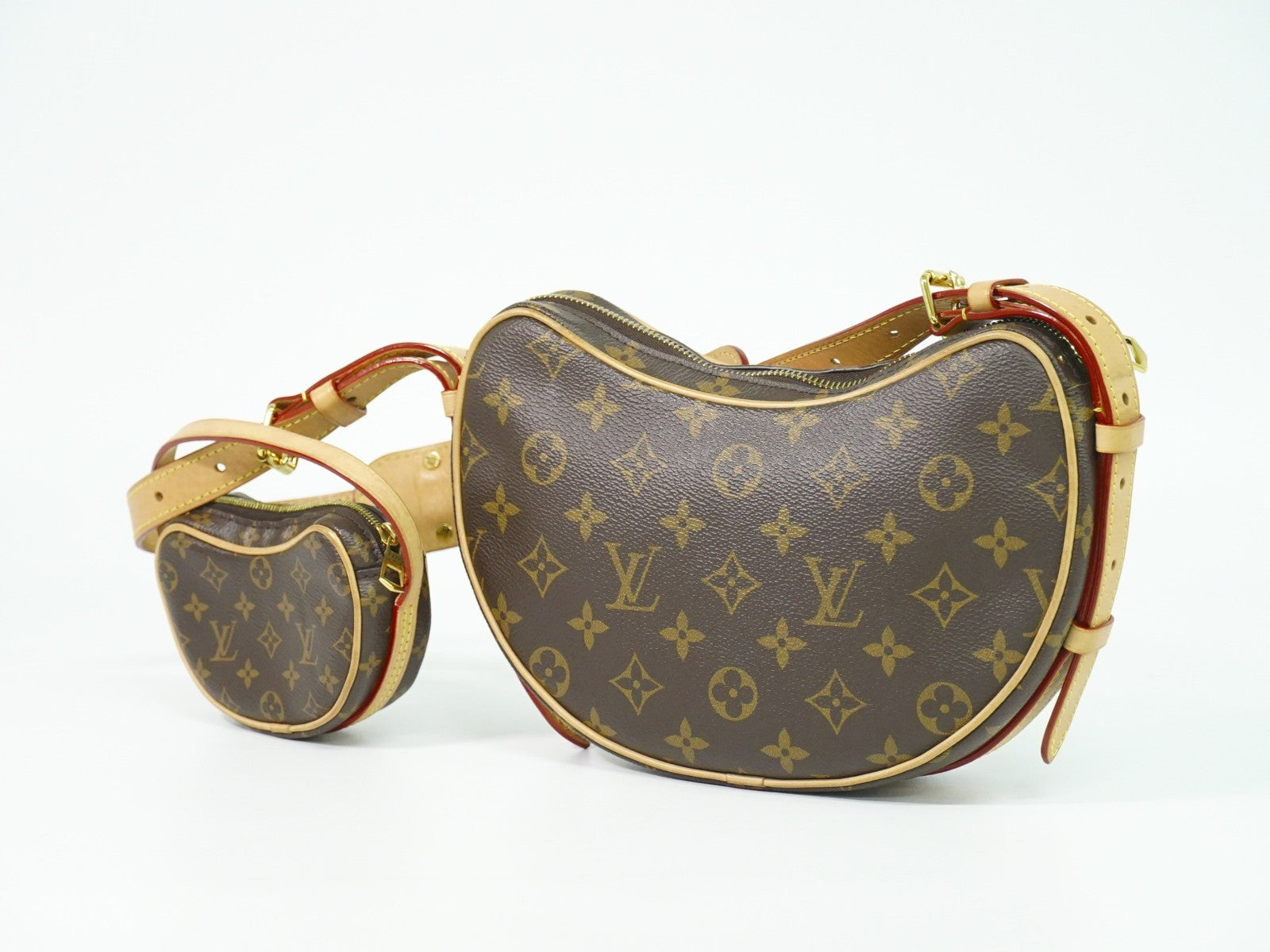 Louis Vuitton Croissant Handbag Monogram Canvas Brown Canvas Shoulder Bag