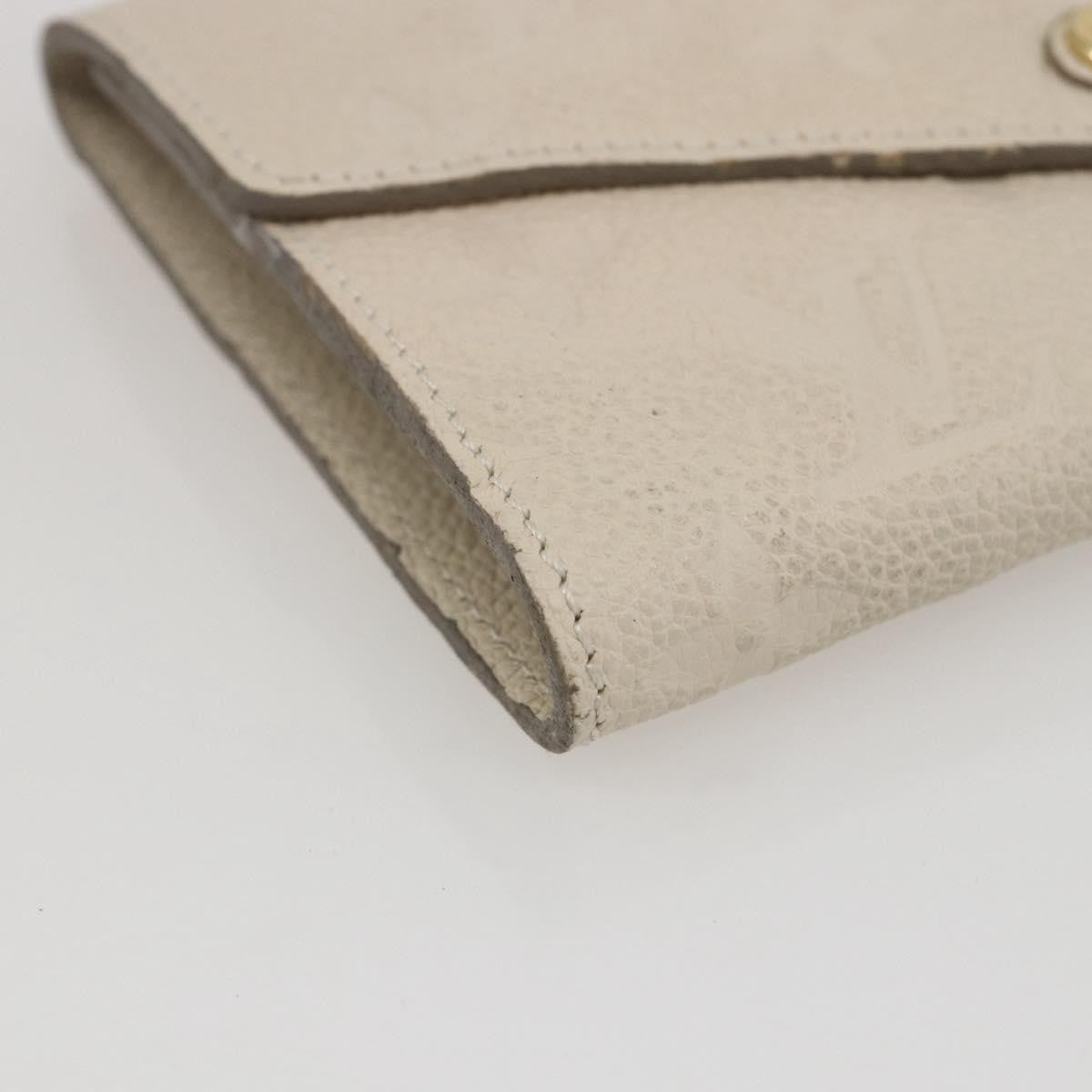 Louis Vuitton Zoe Wallet Monogram Empreinte Leather Beige Leather Wallets Accessory