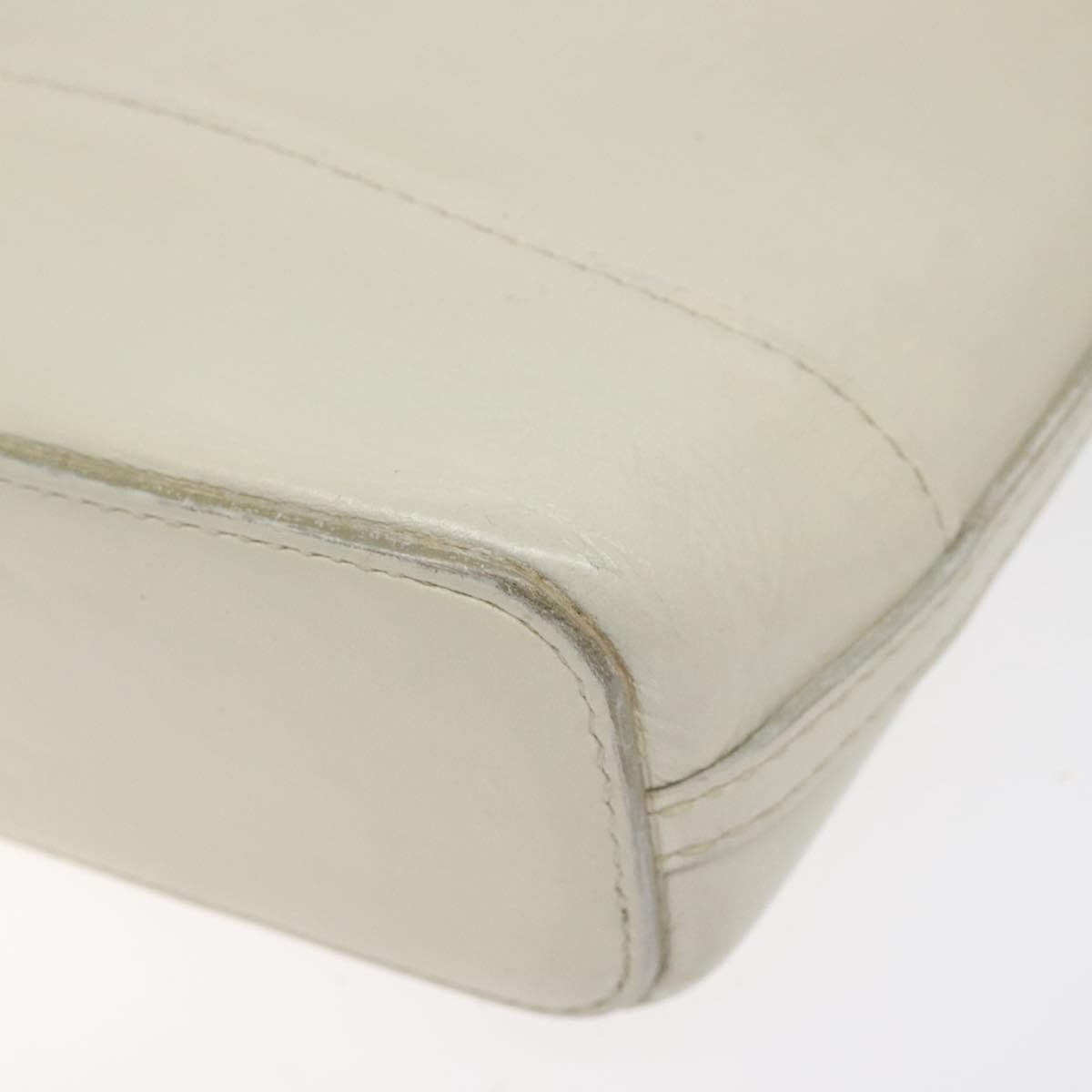 Burberry Flap Shoulder Bag Leather White Leather Shoulder Bag