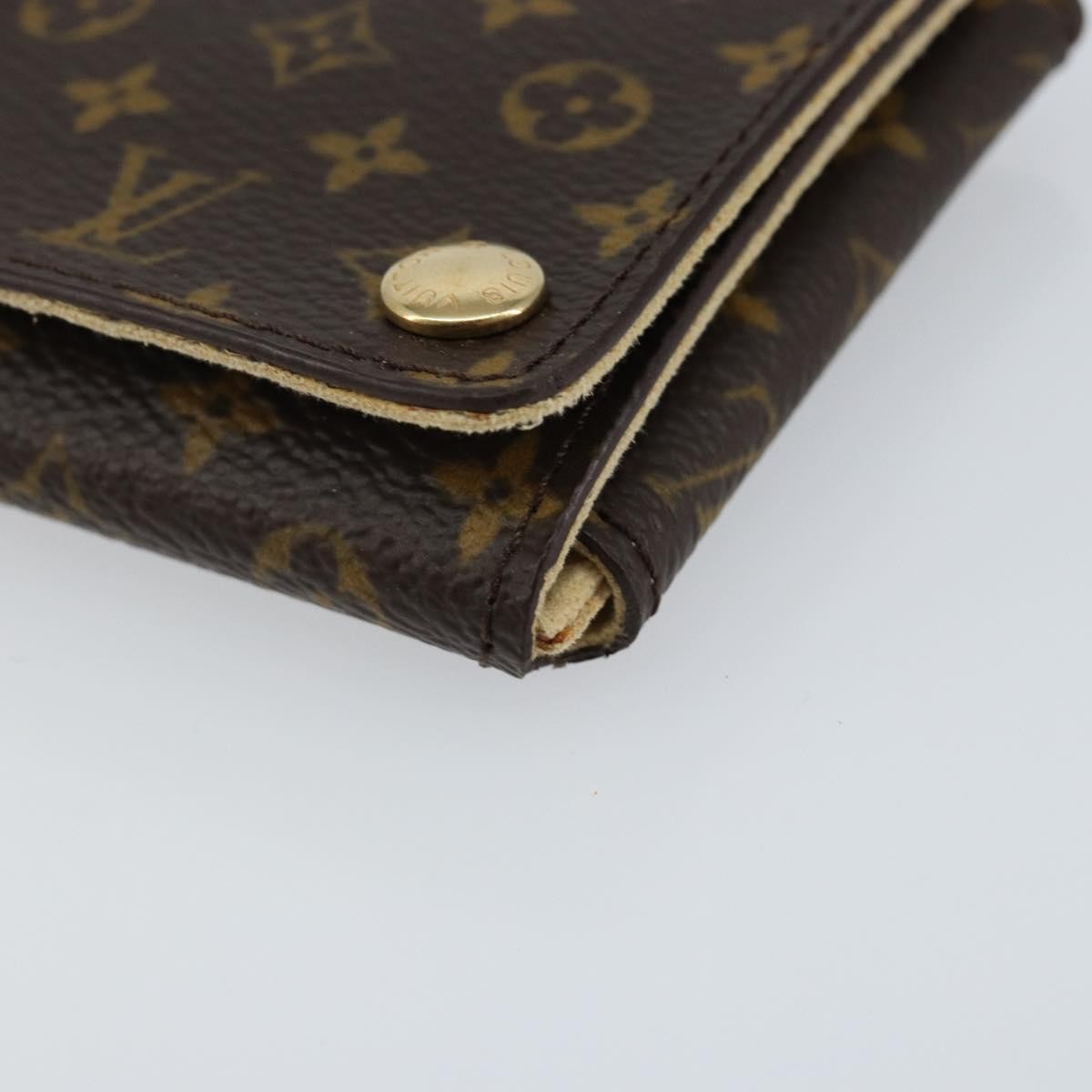 Louis Vuitton Case Jewelry Box Canvas Brown Canvas Wallets Accessory
