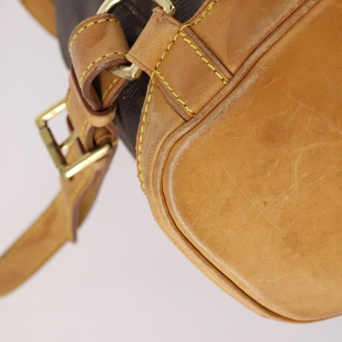 Louis Vuitton Vintage Montsouris Backpack Monogram Canvas Brown Canvas Backpack Bag