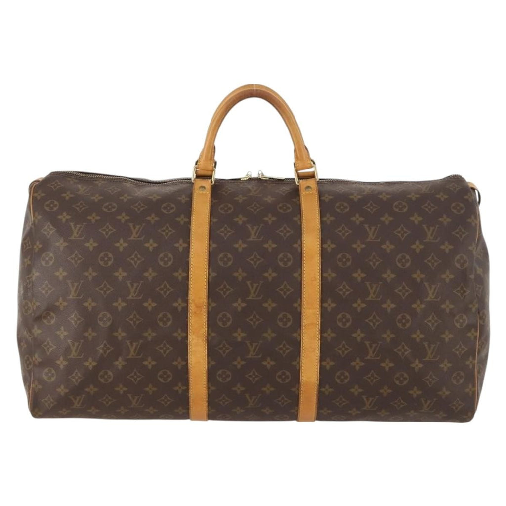 Louis Vuitton Keepall Bag Monogram Canvas Brown Canvas Travel Bag