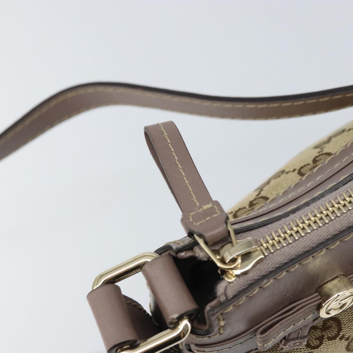 Gucci Mayfair Messenger Bag Gg Canvas And Leather Beige Canvas Shoulder Bag Bag (Pre-Owned)