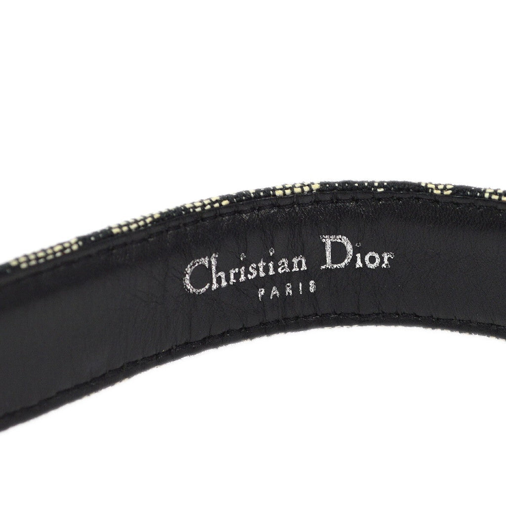 Christian Dior Vintage Belt Canvas Black Canvas Belts Accessory (Pre-Owned)