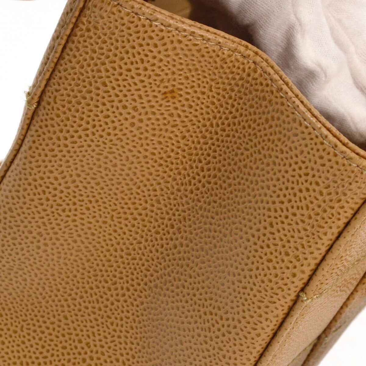 Chanel Vintage Chocolate Bar Zip Around Tote Quilted Calfskin Beige Leather Tote Bag Bag