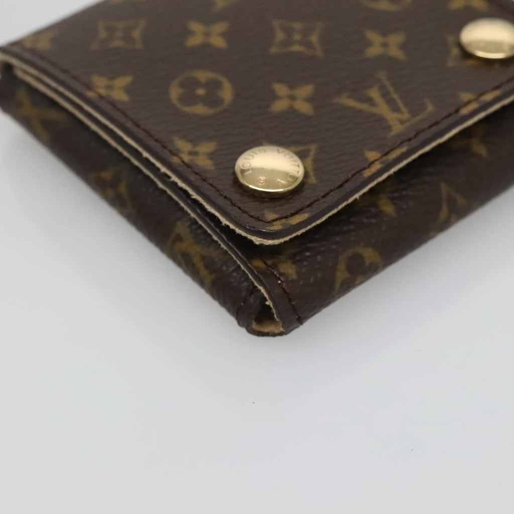 Louis Vuitton Case Jewelry Box Canvas Brown Canvas Wallets Accessory