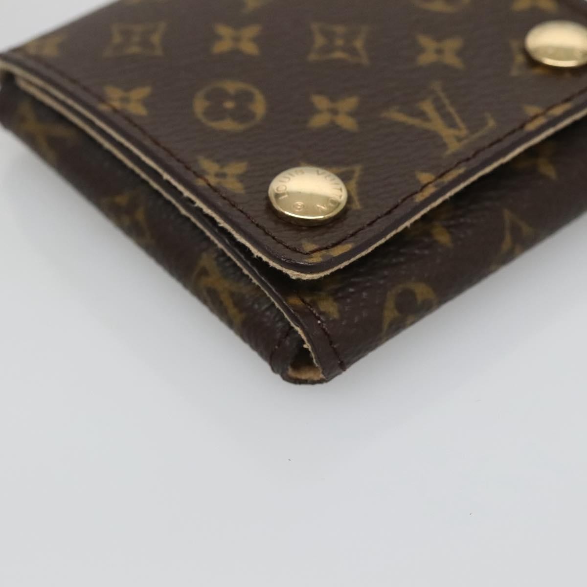 Louis Vuitton Case Jewelry Box Canvas Brown Canvas Wallets Accessory