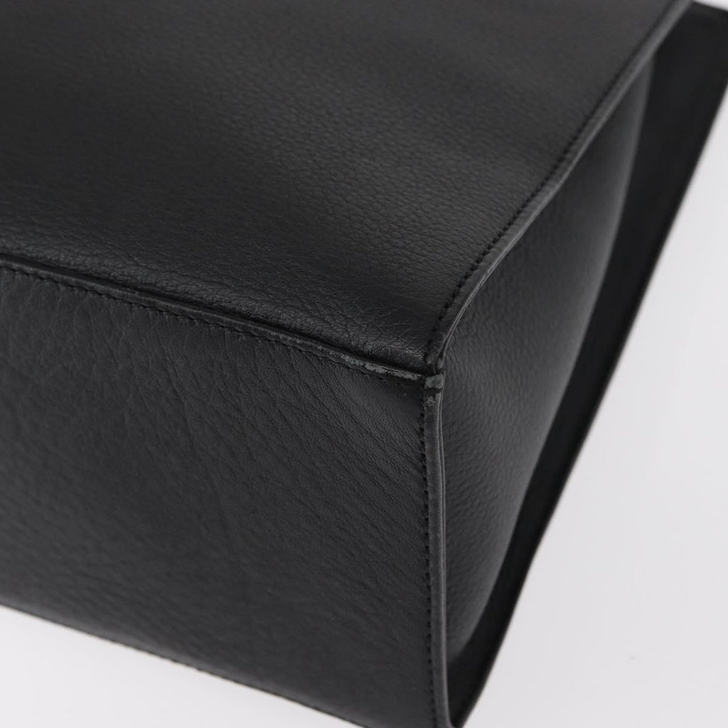 Burberry Vintage Handbag Leather Black Leather Handbag