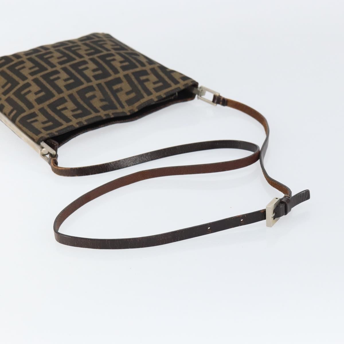Fendi Vintage Shoulderbag Canvas Brown Canvas Shoulder Bag Bag