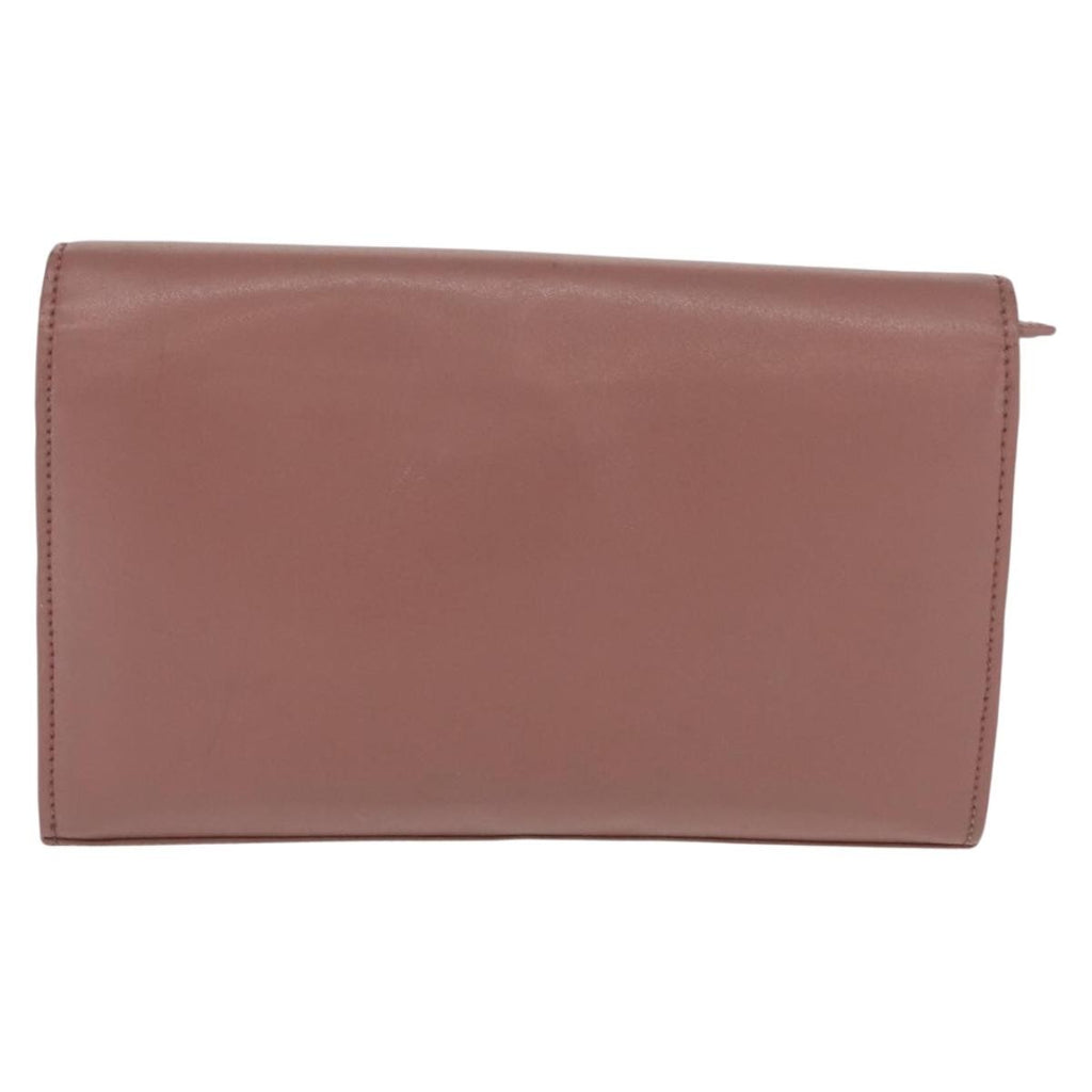 Fendi F Is Fendi Wallet On Chain Leather Pink Leather Shoulder Bag Bag