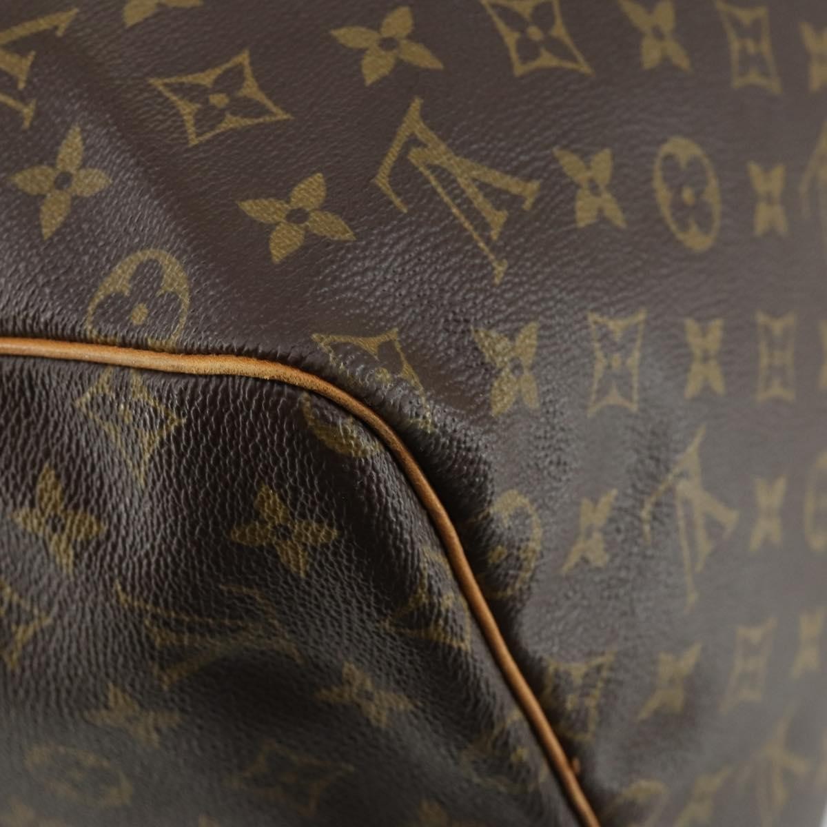 Louis Vuitton Keepall Bag Monogram Canvas Brown Canvas Travel Bag