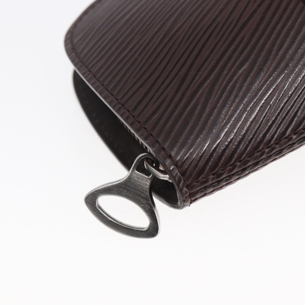 Louis Vuitton Demi Lune Coin Purse Epi Leather Brown Leather Wallets Accessory