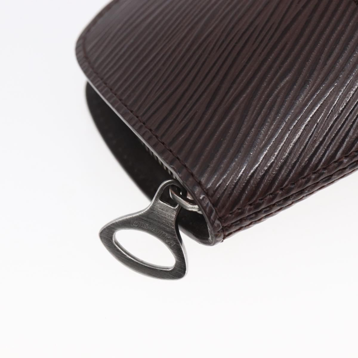 Louis Vuitton Demi Lune Coin Purse Epi Leather Brown Leather Wallets Accessory