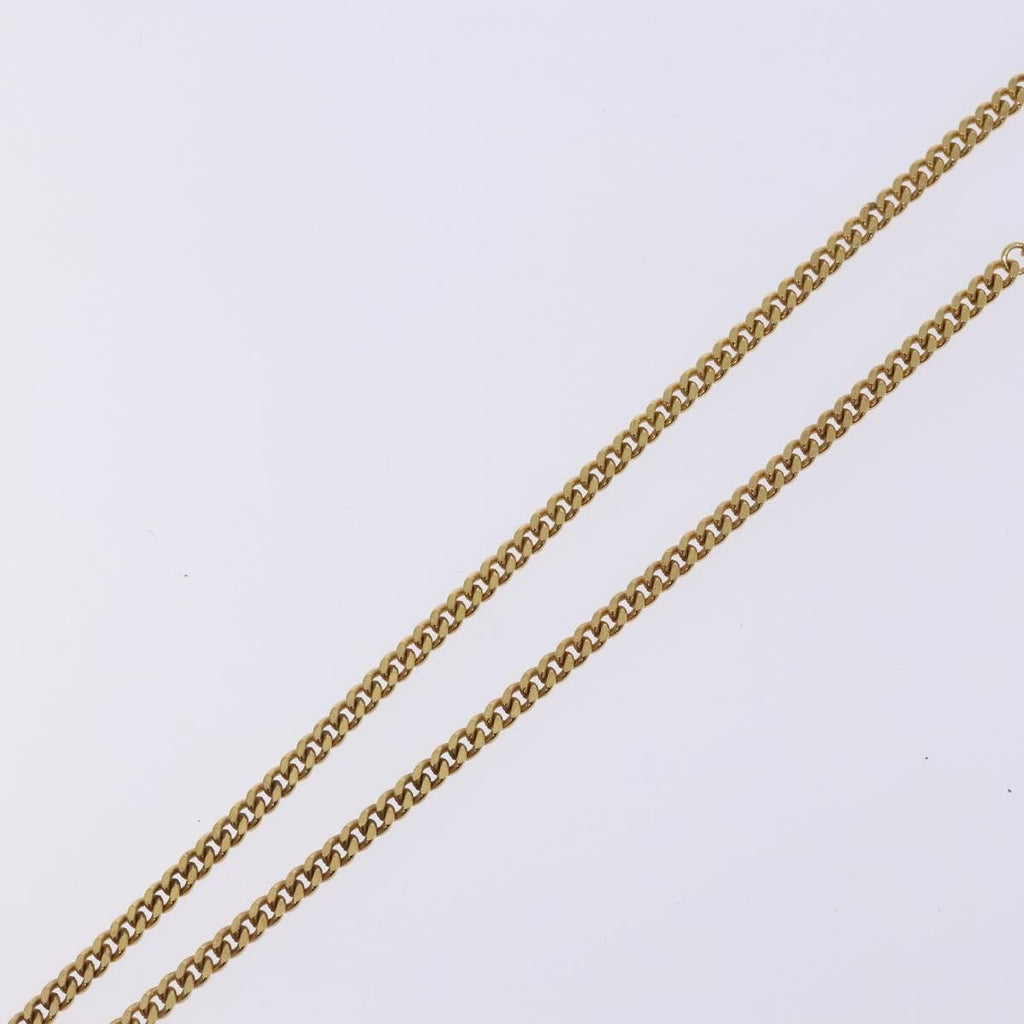 Christian Dior Cd Pendant Necklace Gold-Plated Gold Metal Jewelry (Pre-Owned)