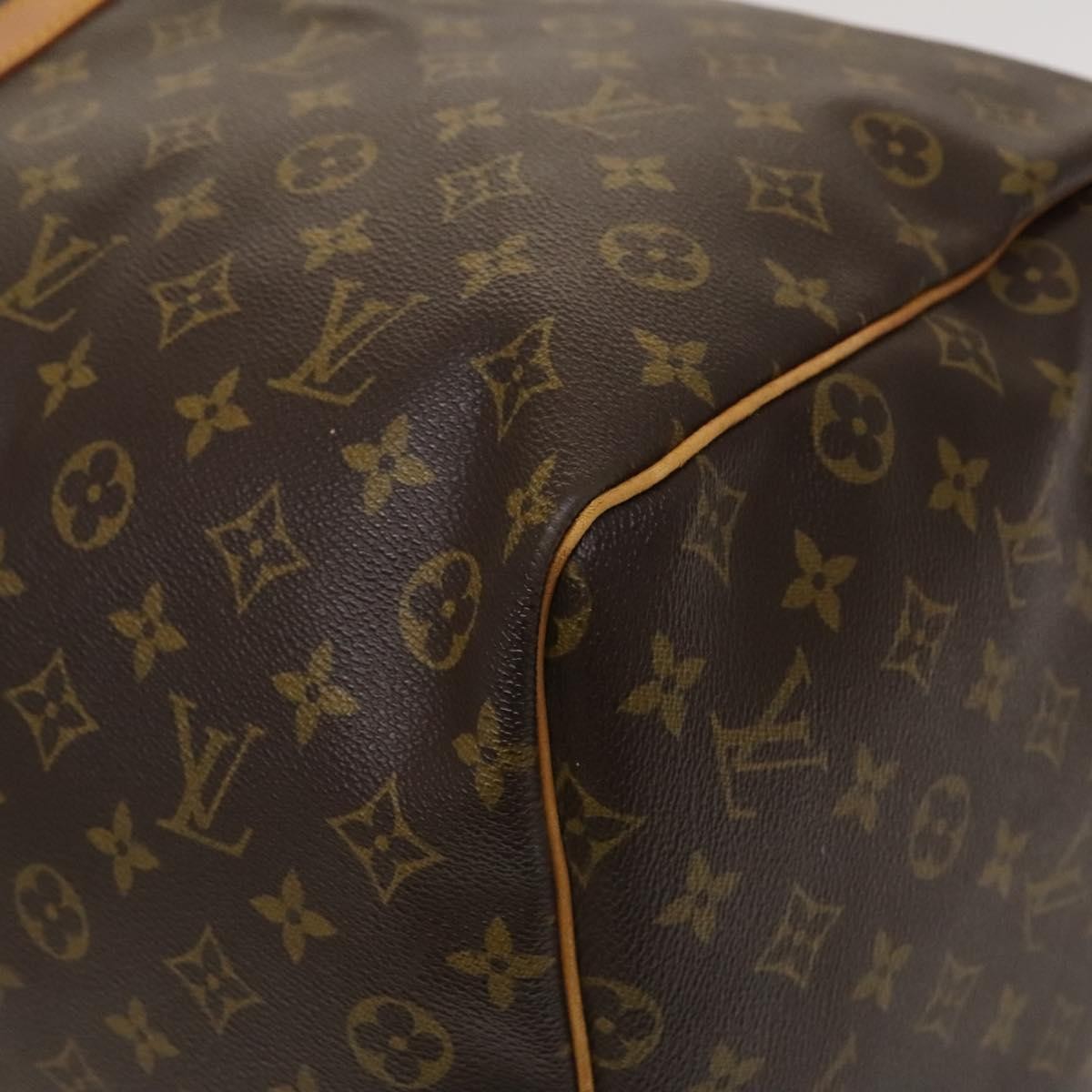 Louis Vuitton Keepall Bag Monogram Canvas Brown Canvas Travel Bag