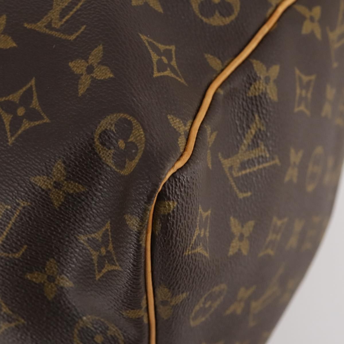 Louis Vuitton Keepall Bag Monogram Canvas Brown Canvas Travel Bag