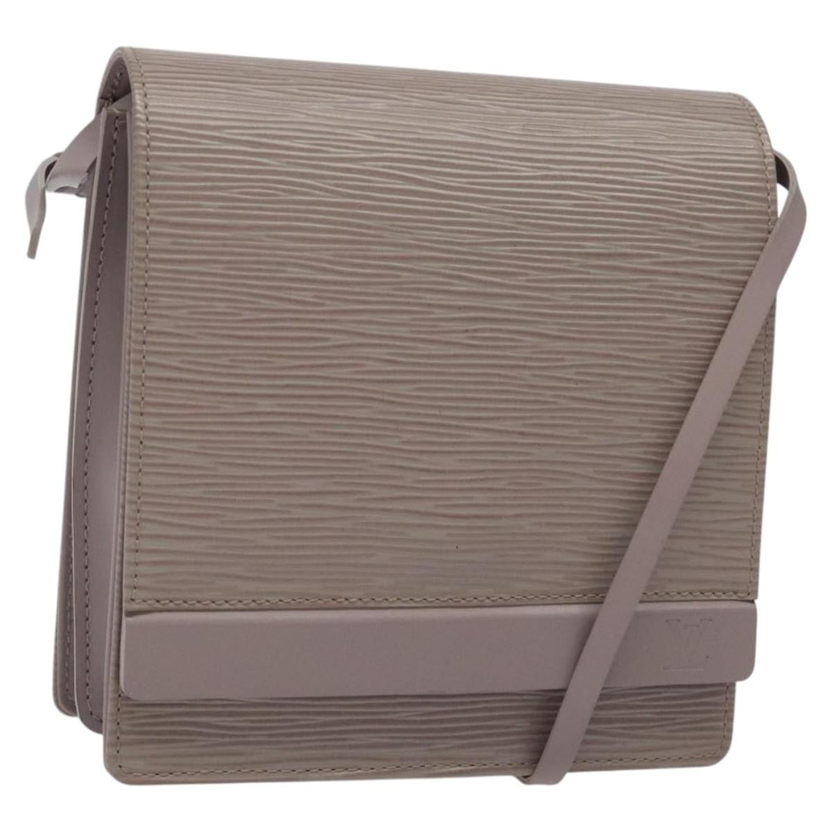 Louis Vuitton Biarritz Shoulder Bag Epi Leather Gray Leather Shoulder Bag